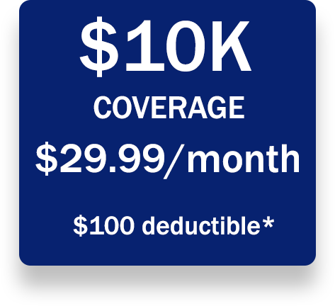 10K coverage for $29.99