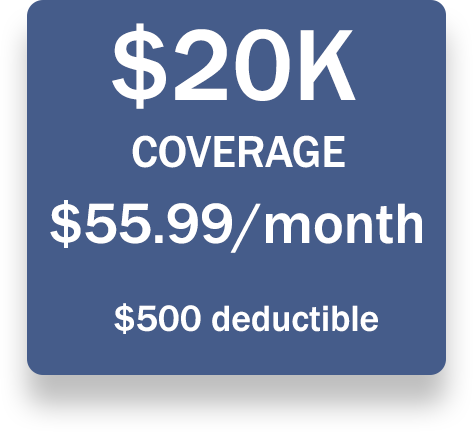 20K coverage for $59.99