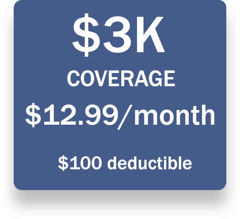 3K coverage for $12.99