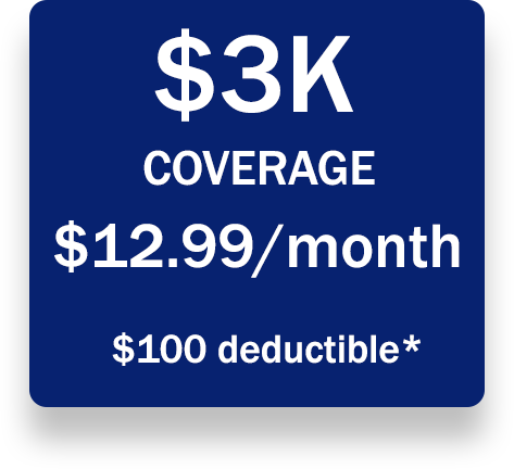 3K coverage for $12.99