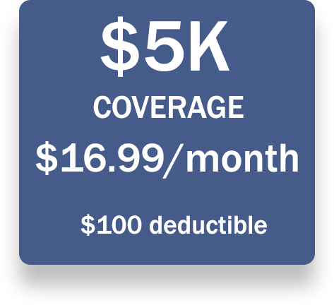 5K coverage for $16.99